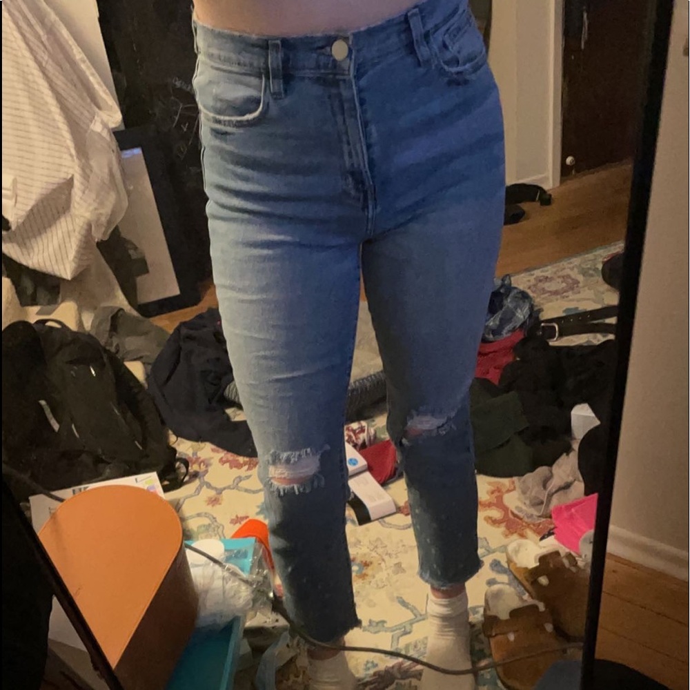 Urban Outfitters BDG cropped ripped jeans